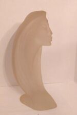 1983 Austin Productions “Woman In The Wind” Lucite Resin Sculpture Long Hair Vtg picture