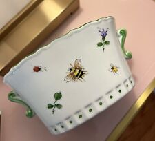 Ann Marie Murray  Bespoke Porcelain Bumble Bee Butterfly Cachepot NEW picture