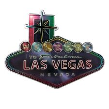 VTG Welcome To Fabulous Las Vegas City 1 Sided Fridge Magnet 3