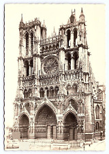 Amiens, France La Cathedrale (The Cathedral Basilica) Vintage Postcard, c1951 picture