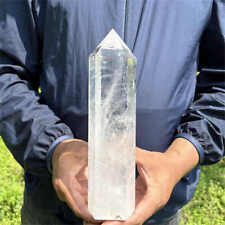 2.66lb Natural Clear Quartz Obelisk Energy Crystal Point Wand Tower Healing Gem  picture