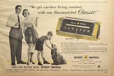 Detroit Controls Classic Thermostat HVAC Appliances Vintage Print Ad 1956 picture