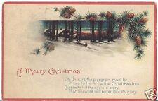 Original Vintage Divided Back PC- 1921 Santa Christmas Seal Stamp- Christmas  picture