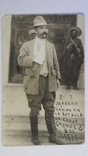 1911 Francisco Madero Herido En La Batalla De Casas Grande Marso Photo RPPC picture
