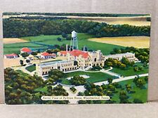 Aerial View of Pythian Home Weatherford Texas Linen Postcard No 1434 picture