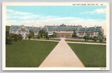 Postcard Sky Top Pennsylvania Lawn View of the Sky Top Lodge picture