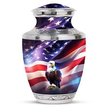 Pride and Glory: American Bald Eagle Large Cremation Urns For Adults 200 cu In picture