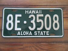 1960's Hawaii license plate picture
