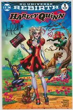 Amanda Conner & Jimmy Palmiotti SIGNED Harley Quinn 1 Rebirth Variant Power Girl picture
