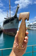 MARITIME ANTIQUE SAILOR'S TOOL SEAM RUBBER Beautiful Old Example Found In Hawaii picture
