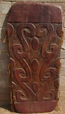 VINTAGE MID CENTURY CARVED WOOD PANEL SCULPTURE ABSTRACT TRIBAL HAWAIIAN TIKI picture