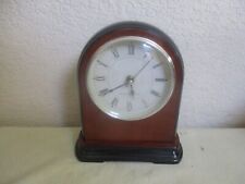 Vintage Westminster Linden Mantle Chime Clock Solid Oak Finish picture