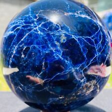 2.63LB Top Large Blue Sodalite Crystal Chakra Stone Energy Sphere Healing Reiki picture