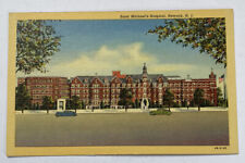 Vintage Linen Postcard ~ Saint Michael's Hospital ~ Newark New Jersey NJ picture