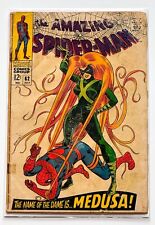 THE AMAZING SPIDER-MAN #62 MARVEL 1968 KEY ISSUE FEATURING MEDUSA FROM INHUMANS picture