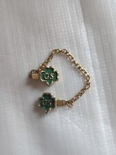 Vintage GIRL SCOUTS Collar CLIPS WITH CHAIN GS Uniform Badge Scouting picture