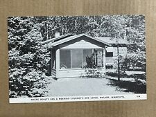 Postcard Walker MN Minnesota Journey's End Lodge on Leech Lake Vintage PC picture