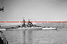 F010358 Richelieu French Battleship in the Sea. Toulon. France. c1946 picture