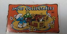 New 1982 Smurf Collectables Collectors booklet/checklist                     T11 picture