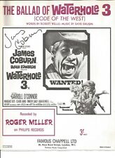 James Coburn signed music sheet from his film The Ballad of Waterhole. AFTAL COA picture