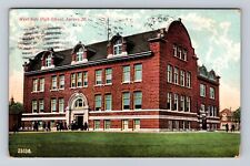 Aurora IL-Illinois, West Side High School, Antique Vintage Souvenir Postcard picture