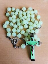 Glow in the dark Rosary Necklace Catholic Religious Rosary FAST SHIPPING picture