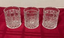 3x Vintage Oberglass Austria Crystal Whiskey Glasses - 3.5” picture