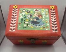 Vtg Kitschy Hedaya & Co, NYC Holiday Fair music box Japan Mary Had A Little Lamb picture