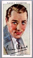 1938 Player's Cigarettes Film Stars Brian Aherne #1 U.K. Tobacco Trading Card picture