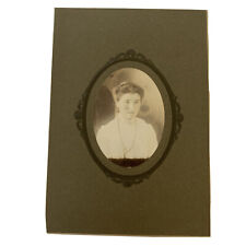 Antique Cabinet Card Photograph Victorian Beautiful Teen Girl Blue Eyes picture