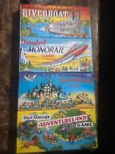 *READ Disneyland Board Games Walt Disney's Adventureland Monorail Riverboat New picture