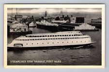 Puget Sound WA-Washington, Streamlined Ferry Kalakala, Antique Vintage Postcard picture
