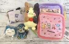 Pokemon Goods lot set 6 Plush Chain Mascot Cleaner Pass case Square pouch   picture