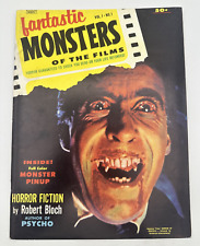 Fantastic Monsters of the Films Magazine Vol. 1  #1  1962 Hammer Lee Dracula picture