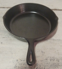 Vintage 3 Notch #8 SK D Frying Pan 10 3/4”Heat Ring Cast Iron Skillet Seasoned picture