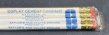Coplay Cement Saylor’s Velvet Brands Advertising Pencils Nazareth PA NOS Sealed picture