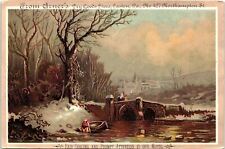 1880s ARNER'S DRY GOODS STORE EASTON PENNSYLVANIA SCENIC TRADE CARD 40-162 picture
