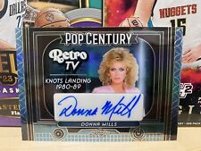 2024 Leaf Pop Century Retro TV Donna Mills Platinum Blue Prismatic Auto /15 picture