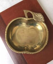 Vintage Brass Apple Trinket Dish Width- 5.5 