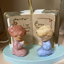 Vintage 1960s Polly Dolly child’s bedroom lamp now I lay me down to sleep picture
