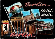 Vintage Berlin Germany Attractions Scenes Postcard Posted  1980 picture