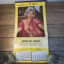 1963 Superior Pinup Calendar Salesman Sample With Jayne Jane Mansfield picture
