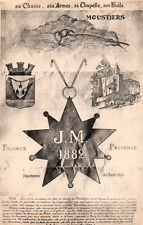 CPA 04 - MOUSTIERS (Alps de H. P.) - chain, weapons, chapel, star, JM 1882 picture