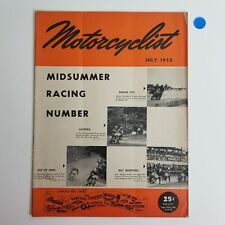 Vintage Motorcyclist Harley Indian Magazine (July 1952) Midsummer Racing Number picture