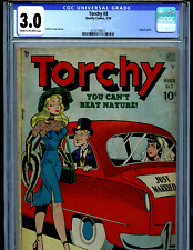Torchy #3 CGC 3.0 1950 Quality Comics Gill Fox Amricons K74 picture