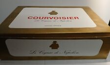 Courvoisier  Le Cognac de Napoleon Set Of 4 Gold Print Snifters In Box Md France picture