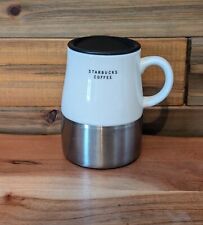 Starbucks Ceramic Stainless Steel Travel Coffee Mug Cup With Lid - 14 Oz -2004 picture