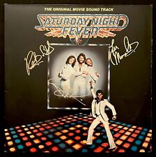 THE BEE GEES Signed (3) Autographed Saturday Night Fever Album Cover - PSA LOA picture