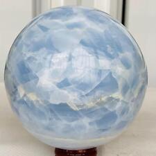 1880g Natural Blue Celestite Crystal Sphere Ball Healing Madagascar picture