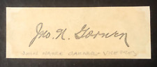 1930s John Nance Garner Autographed Signed Cut Signature FDR Vice President picture
